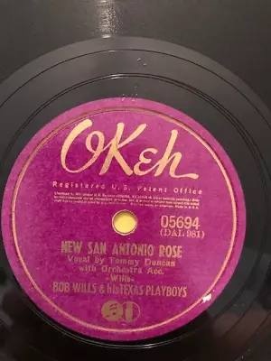 Bob Wills – New San Antonio Rose/Bob Wills' Special 10  78rpm OKeh 1940 G+ • $7