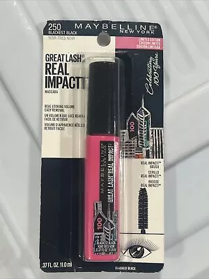 Maybelline Great Lash Real Impact ~ Limited Edition ~ 250 Blackest Black NEW! • $8.50