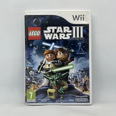 LEGO Star Wars III The Clone Wars Nintendo Wii Video Game Free Post PAL • $39.95