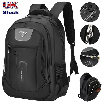 BAIGIO Laptop Backpack Large Waterproof Travel Rucksack Men Women Boy School Bag • £12.98