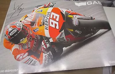 Marc Marquez (Spain) Signed Large Moto GP Poster - Unframed - COA  / Photo Proof • $192.02