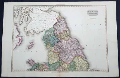 1811 John Pinkerton Very Large Antique Map Of The North Of England - Beautiful • $137.50