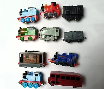 10 X Thomas The Tank Engine Gullane 2007 Metal Rollers Hook Up & Magnetic Trains • £6.50