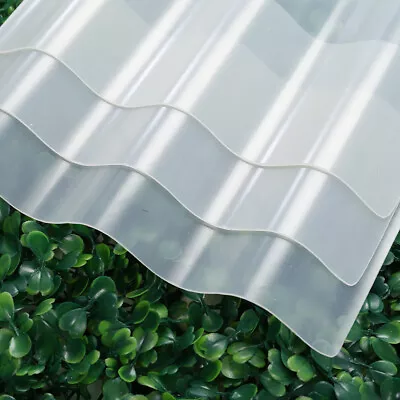 High Impact Clear Corrugated PVC Roofing Sheets Plastic Panel For Shed Carport • £85.95