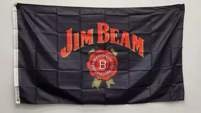 Quality JIM BEAM Flag 150 X 90cm Banner For The Man Cave Garage Shed Bourbon • $37.99