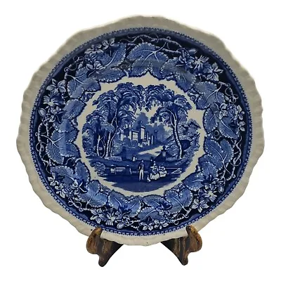 Masons Vista Ironstone Dinner Plate Vintage Blue And White Pottery Plate • £17