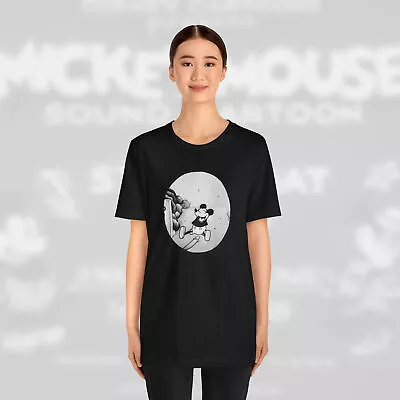 Public Domain Steamboat Willie Featuring Mickey Mouse's End Scene On A T-Shirt • $16.96