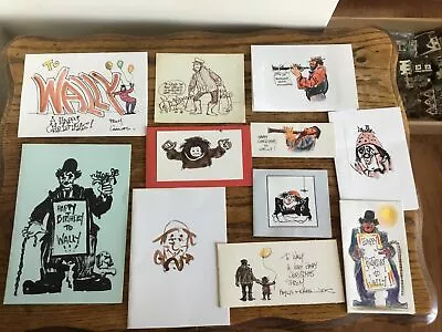 £30 • Buy Karel Lek (1929-2020) MBE RCamA, 10 X Original Painted Personalised Cards #2