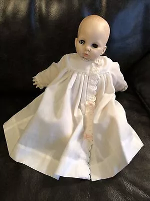 Madame Alexander Vintage Victoria 1975 Baby Doll Orig Outfit White Dress Pink • $15.99