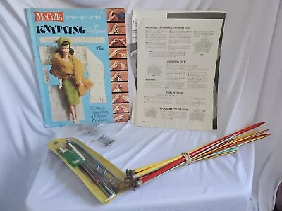 Vintage Knitting & Crochet Needles  Accessories McCalls Pattern Book See Descrip • $10