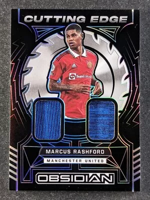 2022-23 Panini Obsidian EPL MARCUS RASHFORD /99 Dual Patch Cutting Edge Man Utd • $1.99