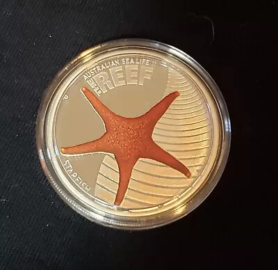 2011 Australia Reef Series Sea Life Starfish Proof Silver 50 Cent In OGP • $39.95