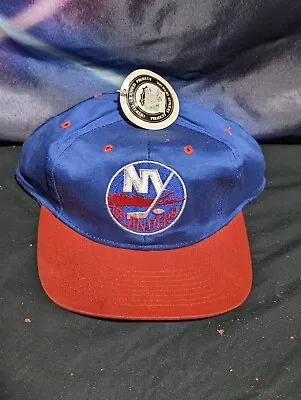 NWT NHL Vintage New York Islanders AJD Snapback Hat Cap 90s Tag Mark On Brim • $29.94