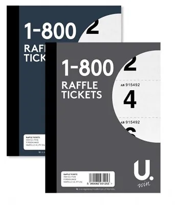 Raffle Tickets 1-800 - Tombola Draw / Raffle Numbered Tickets • £2.99