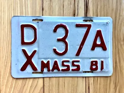 1981 Massachusetts Motorcycle License Plate • $29.99