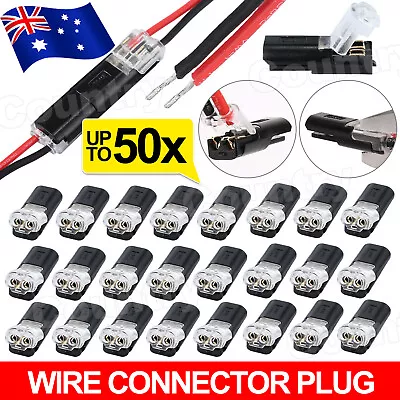 Up To 50x 12V Wire Cable Connectors Electrical Connectors Automotive Strip Light • $7.95