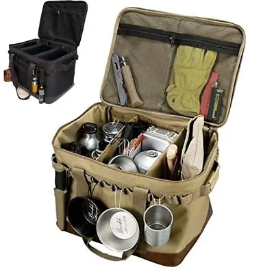 Outdoor Camping Picnic Tool Meal Bag Large Storage Lamp Tableware Camping Bag UK • £9.90