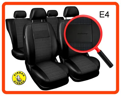 Car Seat Covers Fit Daewoo Matiz - Full Set Black Leatherette/polyester • $84.65