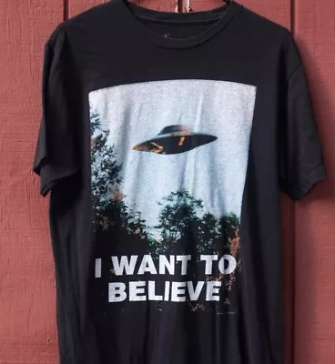 X-Files I Want To Believe TShirt Remake Shirt Unisex Full Sizes S To 5XL • $17.91