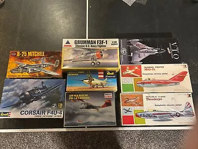 Lot Of 8 Vintage Airplane Model Kits • $29.99