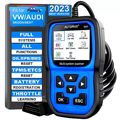 For VW Audi Automotive All System OBD2 Scanner Diagnostic Tool Car Code Reader • $49