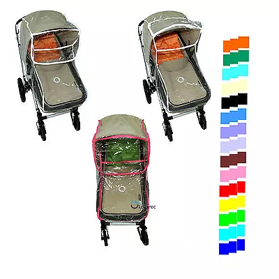 Universal Baby Pram Carry Cot Stroller Bassinet Rain Cover Raincover NEW STRONG • £9.95