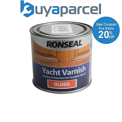 £19.75 • Buy Ronseal 08882 Exterior Yacht Varnish Gloss 500ml RSLYVG500