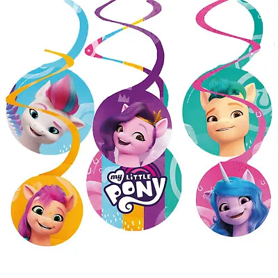 My Little Pony Party Decoration Horse Birthday Hanging Swirls Wall Ceiling Decor • £3.99