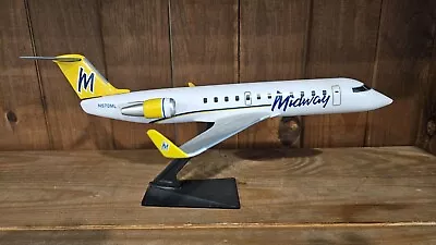 Midway Airlines CRJ 200 Plastic Snap Fit Model • $12