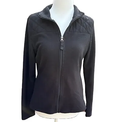 MERONA Women’s XS Black Zip Up Fleece Jacket • $15