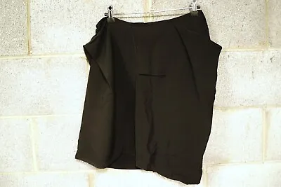 Roland Mouret Black Pleated/asymmetric Skirt…size Uk12/us8/fr40…vgc... • $67.50
