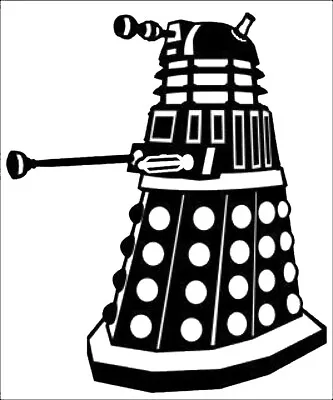 Decal/Sticker In/Outdoor Wall/Door/Window Gloss Vinyl Dr Who DALEK  8x11.5 In • £6.95