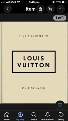 Little Guide To Louis Vuitton Style To Live By By Orange Hippo! 9781800695337 • £7.95