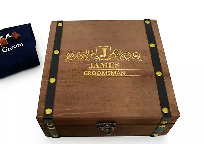 Keepsake Box Memory Box Personalised Wooden Box Groomsmen Gift Box Wooden Box • £13.99