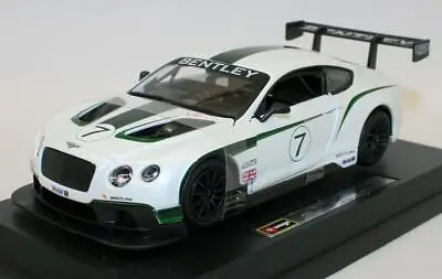 Burago 1/24 Scale Metal Model Car 18-28008 - Bentley Continental GT3 #7 • $98.99