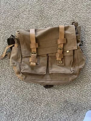 Unisex Sechunk Military Style Canvas Laptop Messenger Shoulder Bag Laptop Bag • $19.49