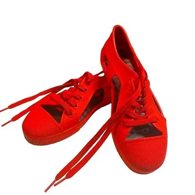 Melissa + Vivienne Westwood Anglomania Sneakers In Red Women's Sz EUR 37 US 6 • $85