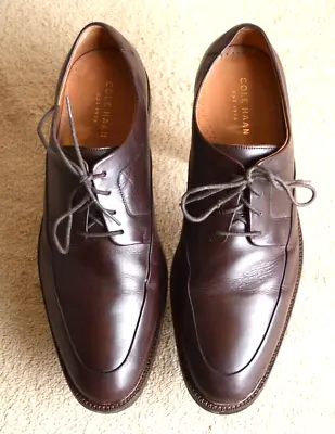 Cole Haan Grand OS Men's 10.5 M Lace Up Derby Dress Shoes Brown • $29.99