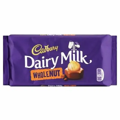Cadbury Dairy Milk Whole Nut Bar (200g) - Pack Of 2 • £8.79