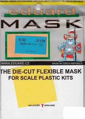 Eduard Mask 1/32 Spitfire MkXVIe Jx 129 For Tamiya • $8.50