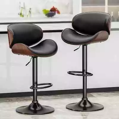 Set Of 2 Mid-Century Modern Swivel Bar Stools Dining Chair Counter Height • $109.99