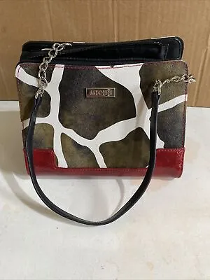 Miche Bag Sarah Women Black White Red Cow Slip Cover Short Strap Purse • $24