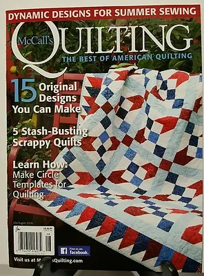 McCalls Quilting Original Designs Scrappy Quilts July Aug 2016 FREE SHIPPING JB • $12.97