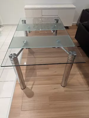 Glass Extendable Dining Table • $300