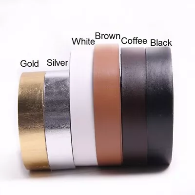 10Meter Faux Leather Binding Tape Trims Edge Material For Sewing DIY Upholstery • £6.59