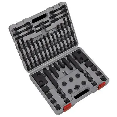 Sealey Clamping Kit 58pc Milling Drilling T-Nuts Screws Storage Case • £137.97