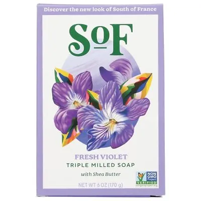 South Of France Triple Milled Soap - Fresh Violet 6 Oz Bar(S) • $8.61