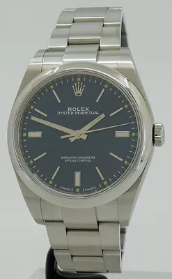 Rolex Ref 114300 Steel Auto Blue Dial Oyster Perpetual 39 On Oyster With B&P • $12000