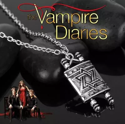 The Vampire Diaries: Antique Silver ‘5-Point Star’ Chain/Necklace & Pedant Set • £6.80