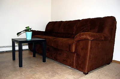 $250 • Buy Fabric Sofa Dark Chocolate With Arms Three Sets, For Living Room, Clean